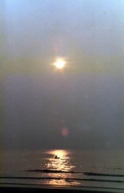 coucher de soleil 
sur la Mer du Nord